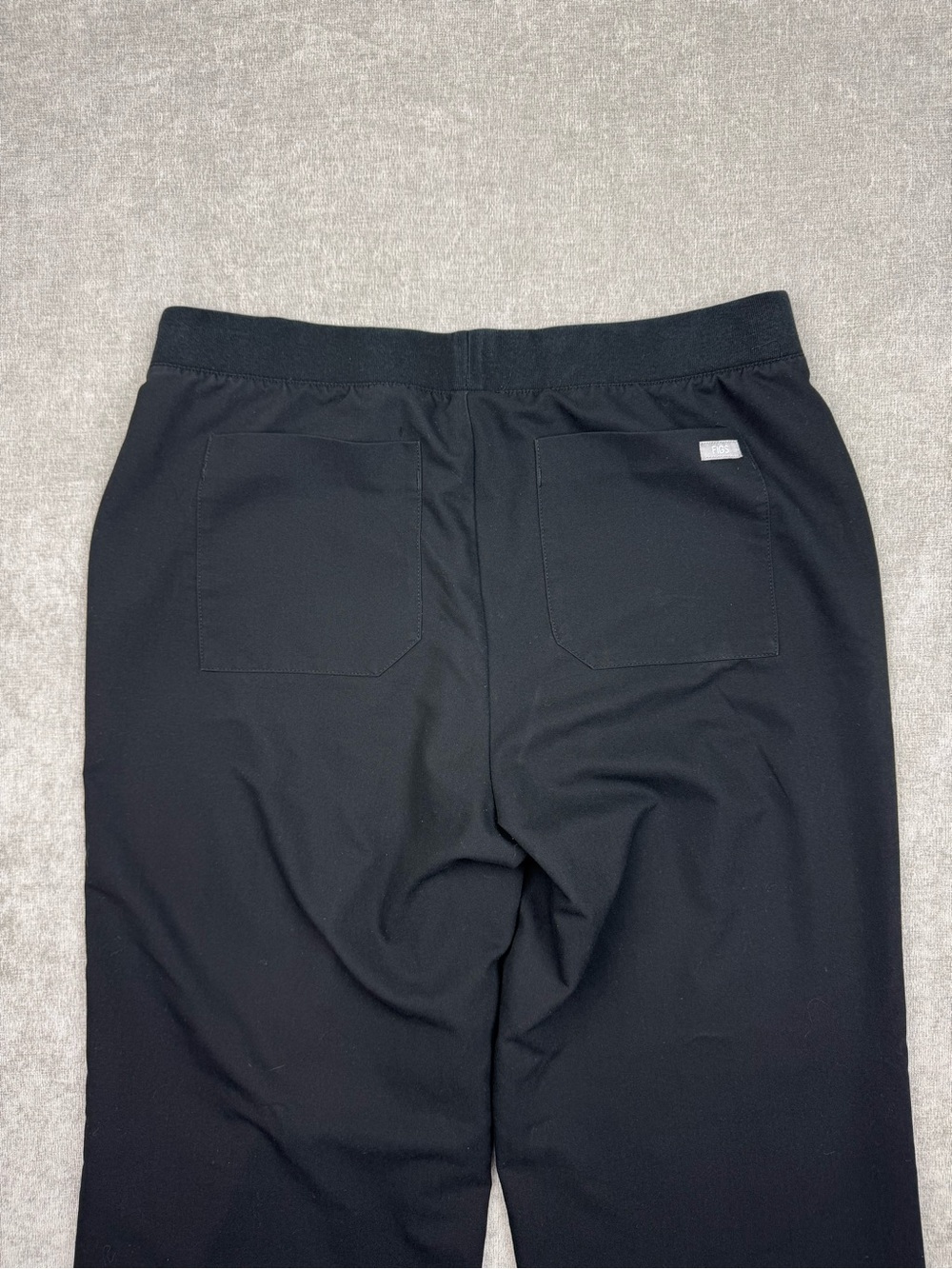 Figs Wide Leg Elastic Waist Scrub Pants Black Women’s Medium - Picture 4 of 10